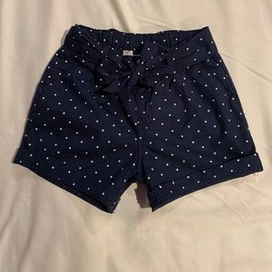 Blue and white shorts